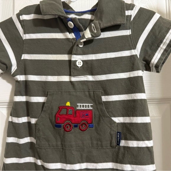 Carter’s Firetruck Romper - Picture 3 of 7
